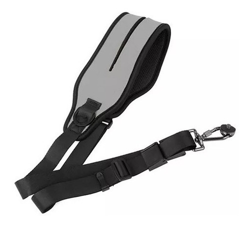 Alça De Ombro Neoprene Cinza Caden Câmera Dslr Engate Rápido