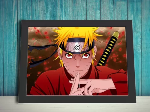 Quadro Decorativo Naruto Shisui Uchiha Sharingan 33x43cm