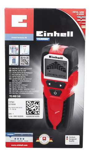 Imagem 4 de 4 de Multidetector Digital Com Bateria Inclusa - Einhell Tc-md 50