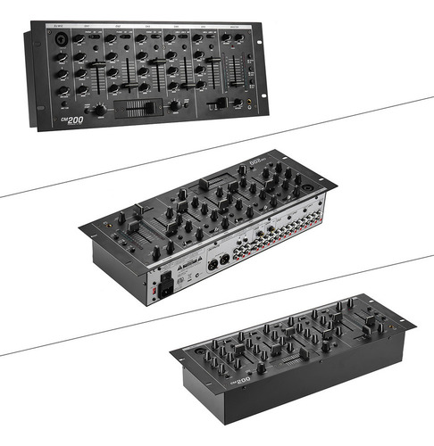 Mezclador Estéreo Profesional De 5 Canales Para Dj Con Monta