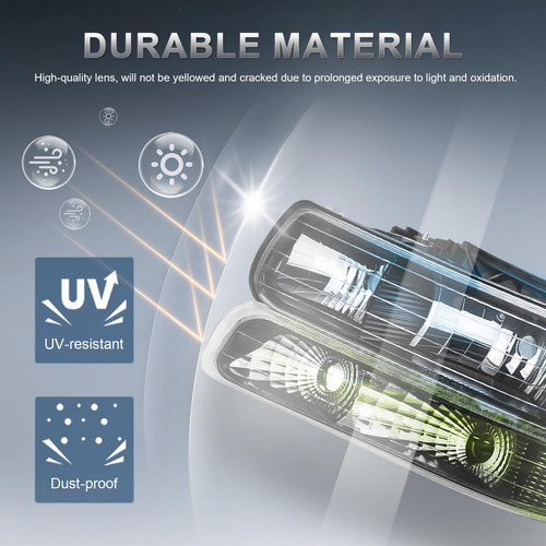 Conjunto De Faros Delanteros Kuiperauto Compatible Con Chevr