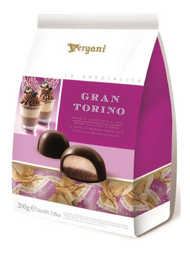 Imagen 2 de 2 de Bombones De Chocolate Con Crema Y Cafe Importado Italia 200g