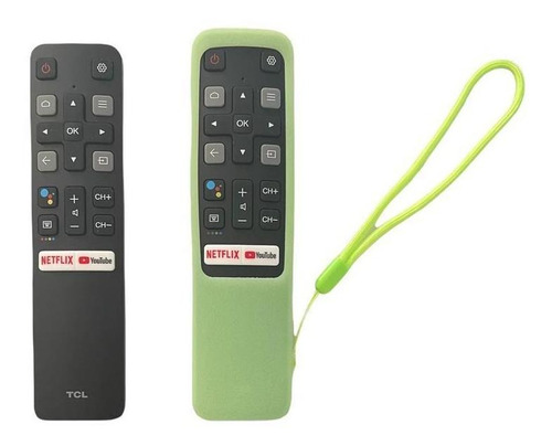 Control Tcl Smart Rc802v Voz Funda Y Pilas Incluidas