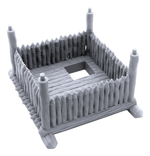 Torre Vikinga 3d Impresa Para Rpg Y Miniaturas 28 Mm