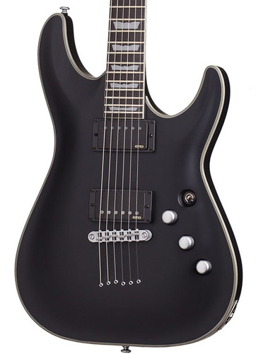 Schecter C-1 Platinum Guitarra Eléctrica Negro Mate Caoba