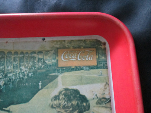 Antigua Charola De Coca-cola Juego De Beisbol En 1907 (Usado)