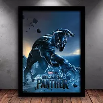 Comprar Quadro Poster Black Panther Pantera Negra Moldura A3
