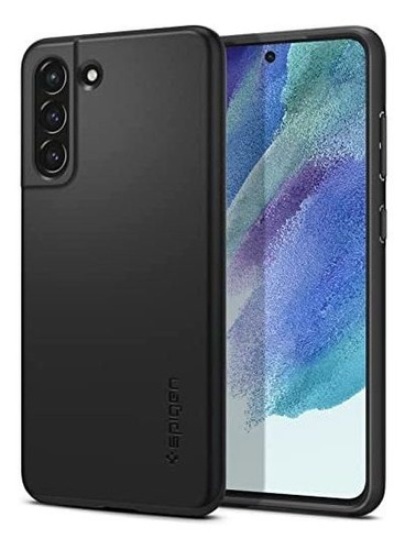 Imagen 1 de 7 de Funda Spigen Thin Fit Para Galaxy S21 Fe - Negro