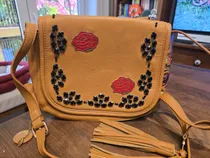 Comprar Cartera Bandolera Juanita Jo Marrón Claro Floreado Níquel Marrón Claro
