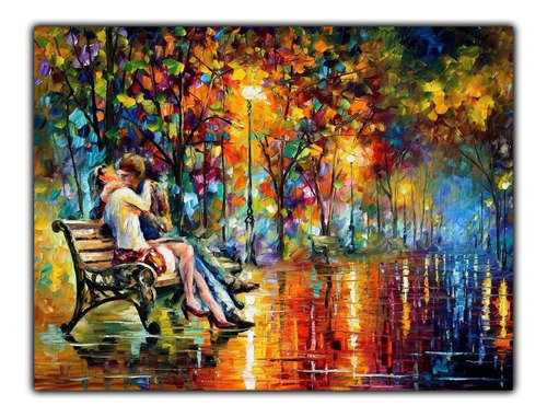 Poster Afremov 60x80cm Obra Arte Paixao Da Noite Decore Sala