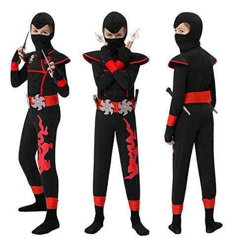 Niños Ninja Traje Para Niños Halloween Vestido De N27si
