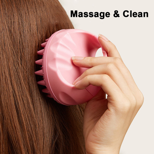 A Cepillo Masajeador De Champú Para Cabello Y Cuero