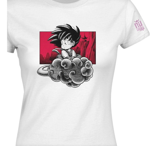 Camisetas Dama Anime Dragon Ball Goku Nube Mujer Idk