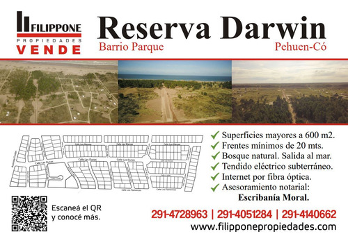 Lotes En Venta Reserva Darwin!! Balneario Pehuen Co
