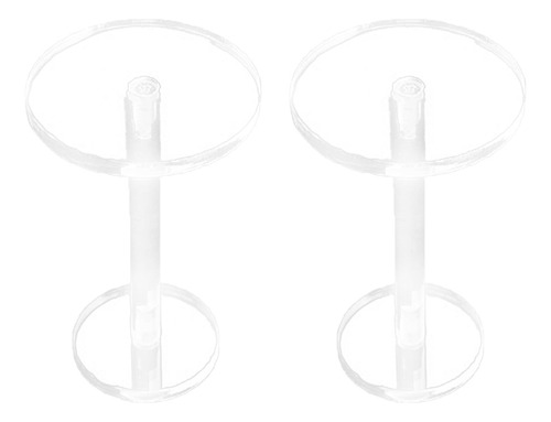 2x Pedestal Display Riser Stands Fashion 9,5 Cm De Alto