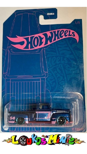 Hot Wheels ´49 Ford F1 Blue & Pink 54th Anniversary Pickup