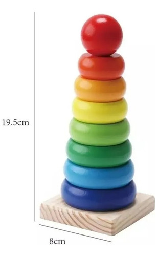 Pack 6 Juguetes Didácticos De Madera Para Niños Montessori
