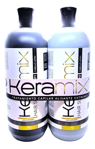 Cirugia  Capilar Liso Extremo Cabello Afro Keramix De Litro