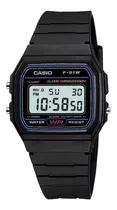 Comprar Reloj De Pulsera Casio Collection F-91 De Cuerpo Color Negro, Digital, Para Hombre, Fondo Gris, Con Correa De Resina Color Negro, Dial Negro, Minutero/segundero Negro, Bisel Color Negro Y Hebilla Simp