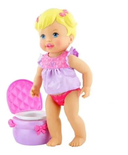 Muñeca little mommy aprendiendo a ir al baño sales