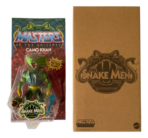 Camo Kahn Motu Origins Mattel Creations Exclusive Unpunched (Usado)
