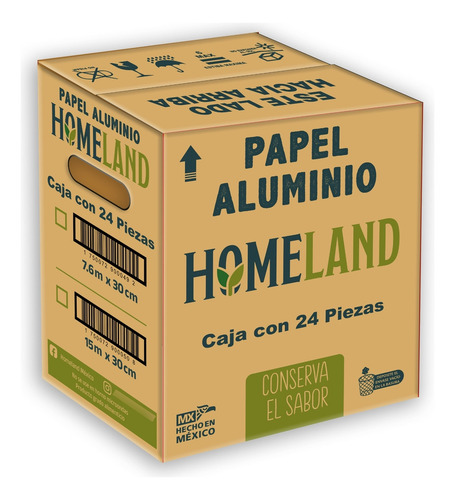 Papel Aluminio En Rollo 7.6m X 30cm.paq24 Rollos.los Jinetes