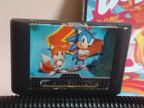 Console Mega Drive 3 com 2 Controles + Sonic Seminovo - Sega