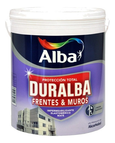 Latex Alba Frentes Muros Impermeabilizate Duralba Color 20l