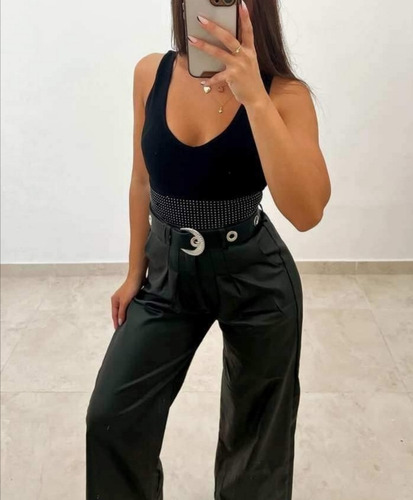 Wide Leg Sastrero Engomado