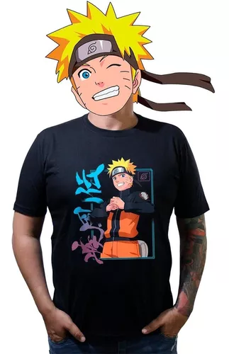 Blusa Feminina Mangá Naruto Uzumaki pequeno