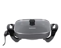 Comprar Sartén Eléctrico Antiadherente Con Tapa Daewoo Color Negro