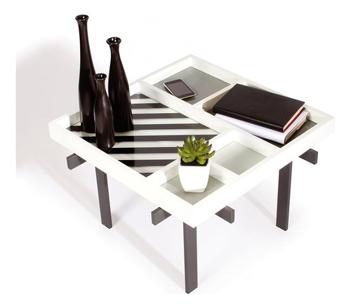 Mesa De Centro Sauder Boutique Color Blanco Modelo 416986