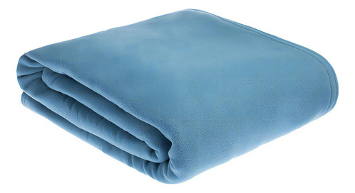 Cobija Distrihogar Fleece 100% poliéster color azul
