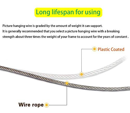 Solucin Colgante Alambre Acero Inoxidable Recubierto Nylon,