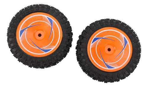 Rc Car Tires 2pcs Rear 75mm Rubber Remote Control Wheels