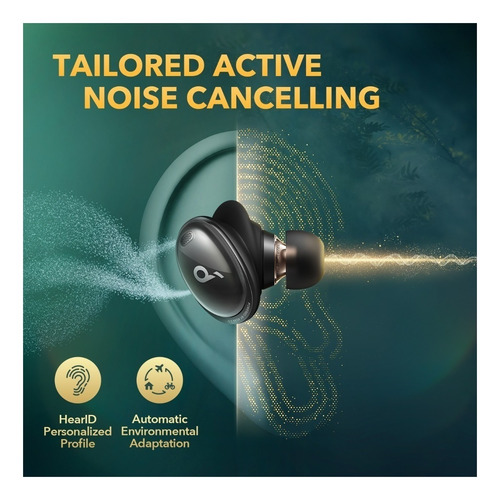 Imagen 3 de 4 de Auriculares in-ear inalámbricos Soundcore Liberty 3 Pro A39520 midnight black