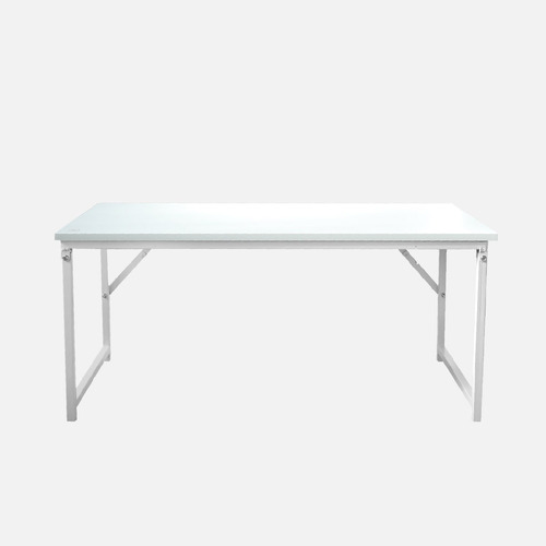 Mesa Ratona Plegable Moderna De Melamina Y Hierro 100cm