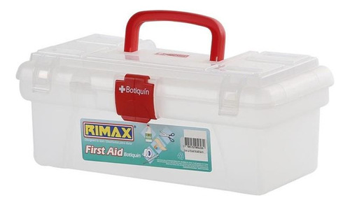 Caja Botiquin 12 PuLG. Rimax Plástica Transparente / Hogar.