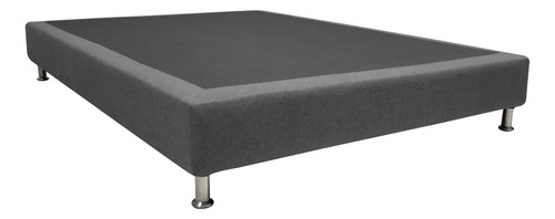 Base Cama Gris Grafito Para Cama Doble 140 X 190 Cm