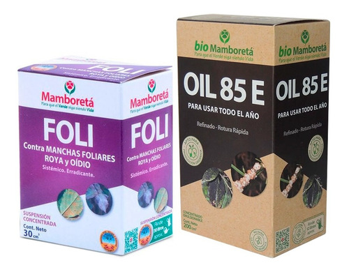 Mamboretá Foli 30cc Con Mamboretá Oil 85 Emulsionable 100cc