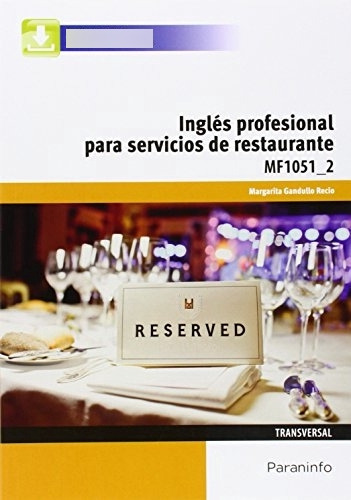 Libro Inglés Profesional Para Servicios De Restauración De M