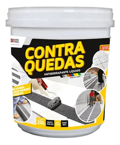 Antiderrapante Liquido Contra Quedas Preto 250gr Cq04000025