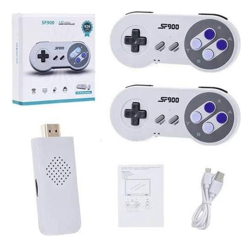 02 Mandos Snes Inalámbrica Usb Con Juegos Smart Tv  Nintendo