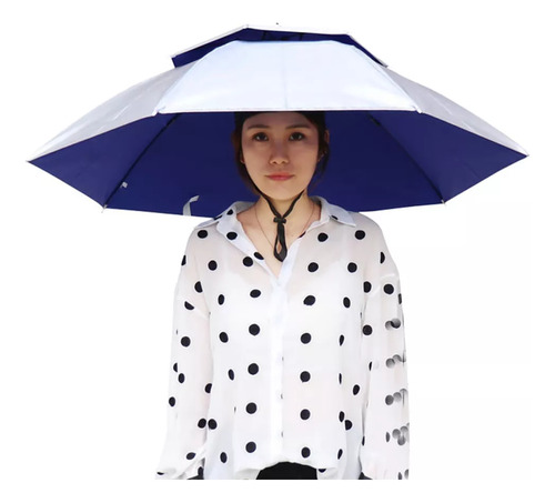 Sombrero Tipo Paraguas De Doble Capa, Para Mujer Y Hombre