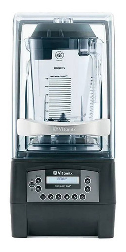 Licuadora industrial Vitamix Industrial Quiet One 1.4 L negra con vaso de plástico 220V - 240V - Incluye 3 accesorios