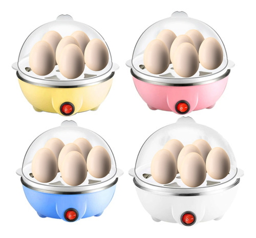 Maquina De Cozinhar Ovos Elétrica Egg Cooker 350w 110 Dieta Cor Amarelo 110V