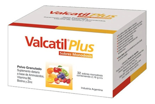 Valcatil Plus Anticaida Aminoacidos 32 Sobres