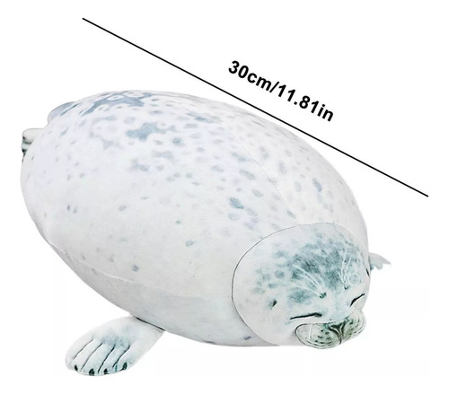2pcs Juguete Peluche Foca Almohada Foca Algodón Cómodo 30cm
