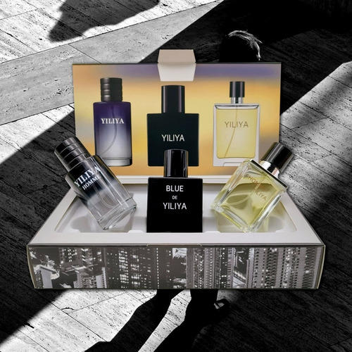 Mini Set De 3 Pzs Perfumes Fragancia 30ml Caballero Men