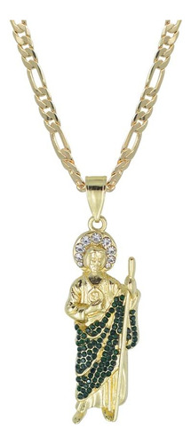 Eaciy Joyas 14k Gold Filled Saint Jude Collares Para Hombres